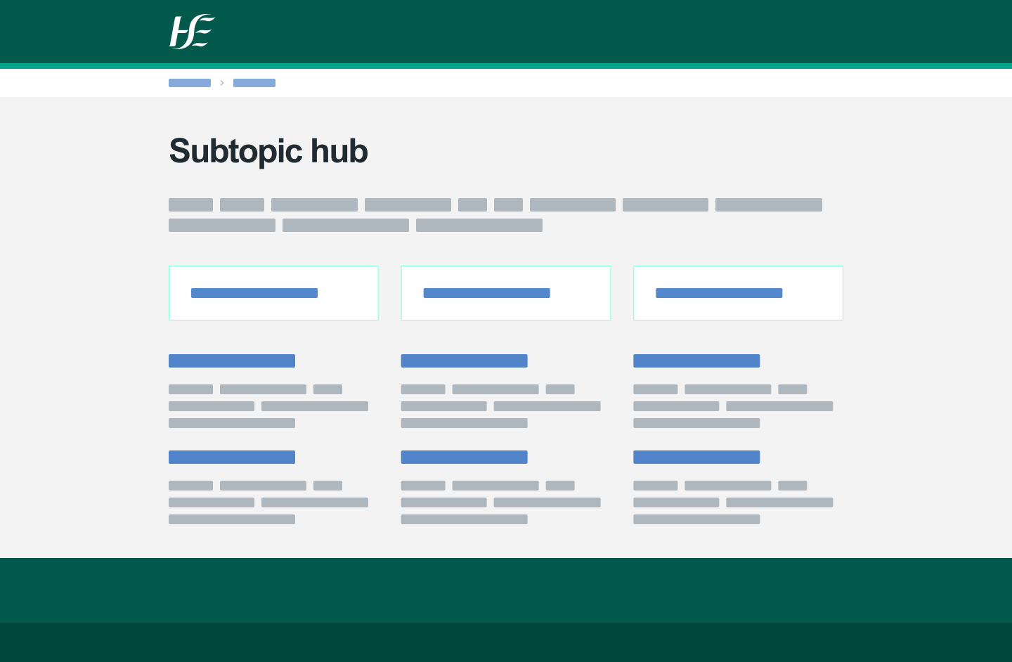 Example of a subtopic hub
